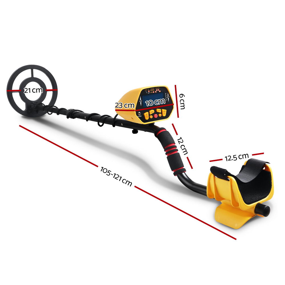 Metal Detector 180MM Deep Sensitive Waterproof Treasure Hunter Gold Digger Yellow-1