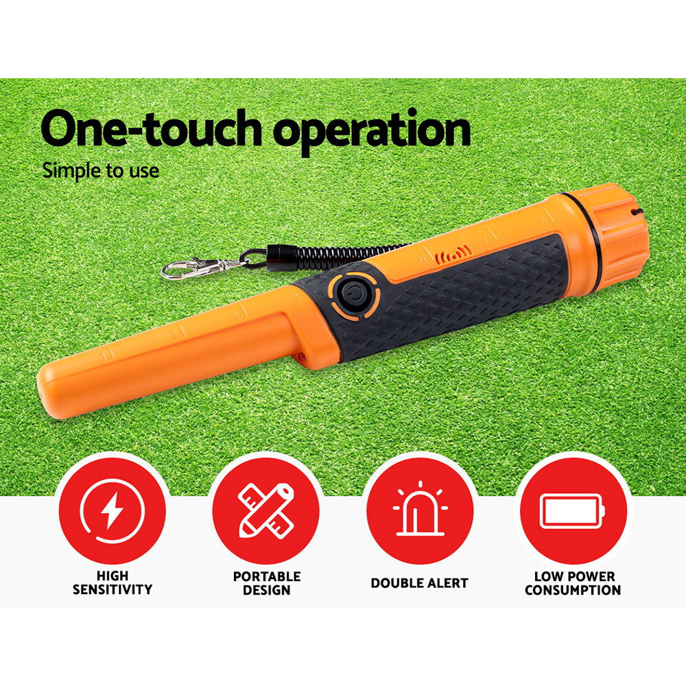 Metal Detector 40MM Sensitive Handheld Pinpointer Waterproof Automatic Hunter Orange-1