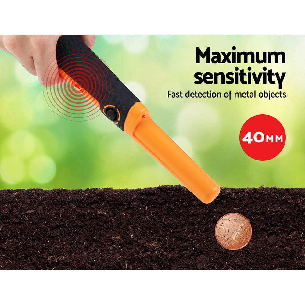 Metal Detector 40MM Sensitive Handheld Pinpointer Waterproof Automatic Hunter Orange-4