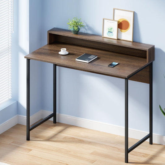 Artiss Computer Desk Shelf Oak 100CM-0