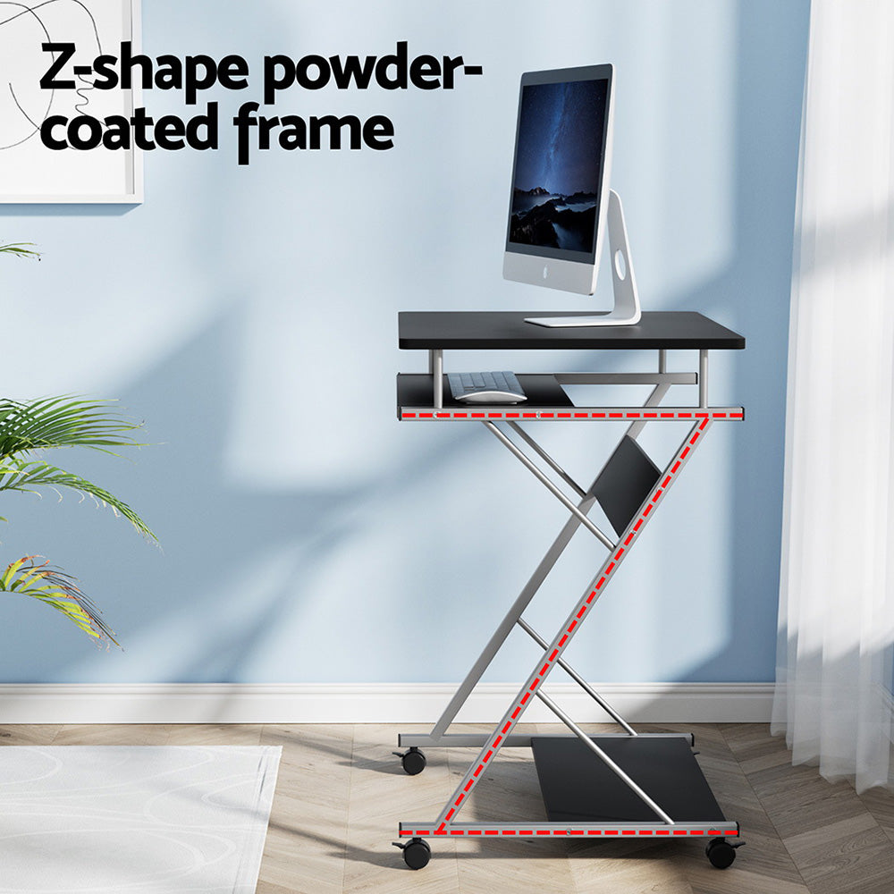 Artiss Computer Desk Keyboard Tray Shelf Black 60CM-4