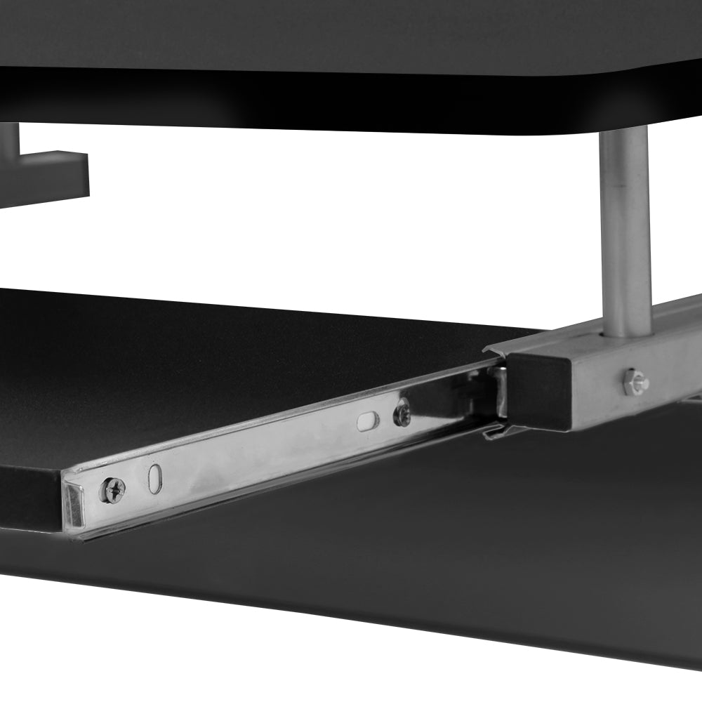 Artiss Computer Desk Keyboard Tray Shelf Black 60CM-6