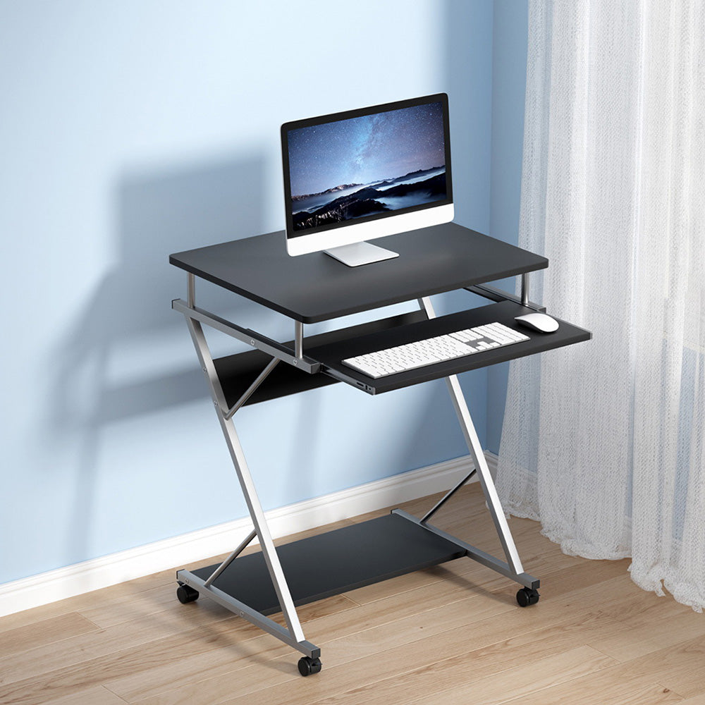 Artiss Computer Desk Keyboard Tray Shelf Black 60CM-0