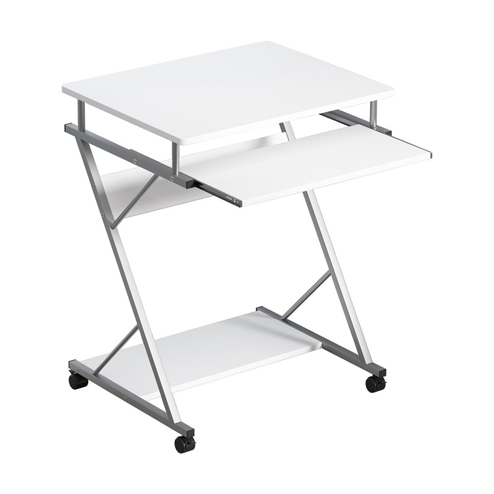 Artiss Computer Desk Keyboard Tray Shelf White 60CM-7