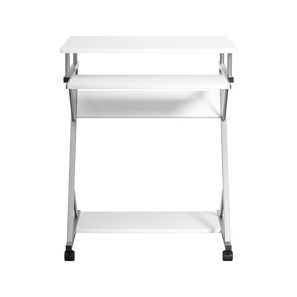 Artiss Computer Desk Keyboard Tray Shelf White 60CM-2