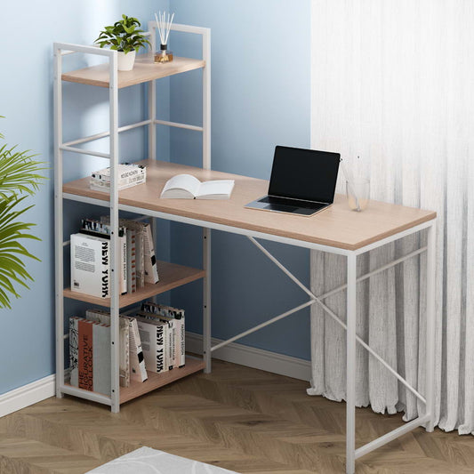 Artiss Computer Desk Shelf Oak 120CM-0