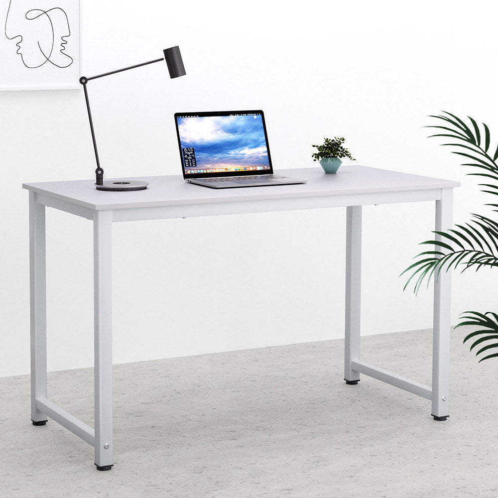 Artiss Computer Desk Home Office Study Table White 120CM-6