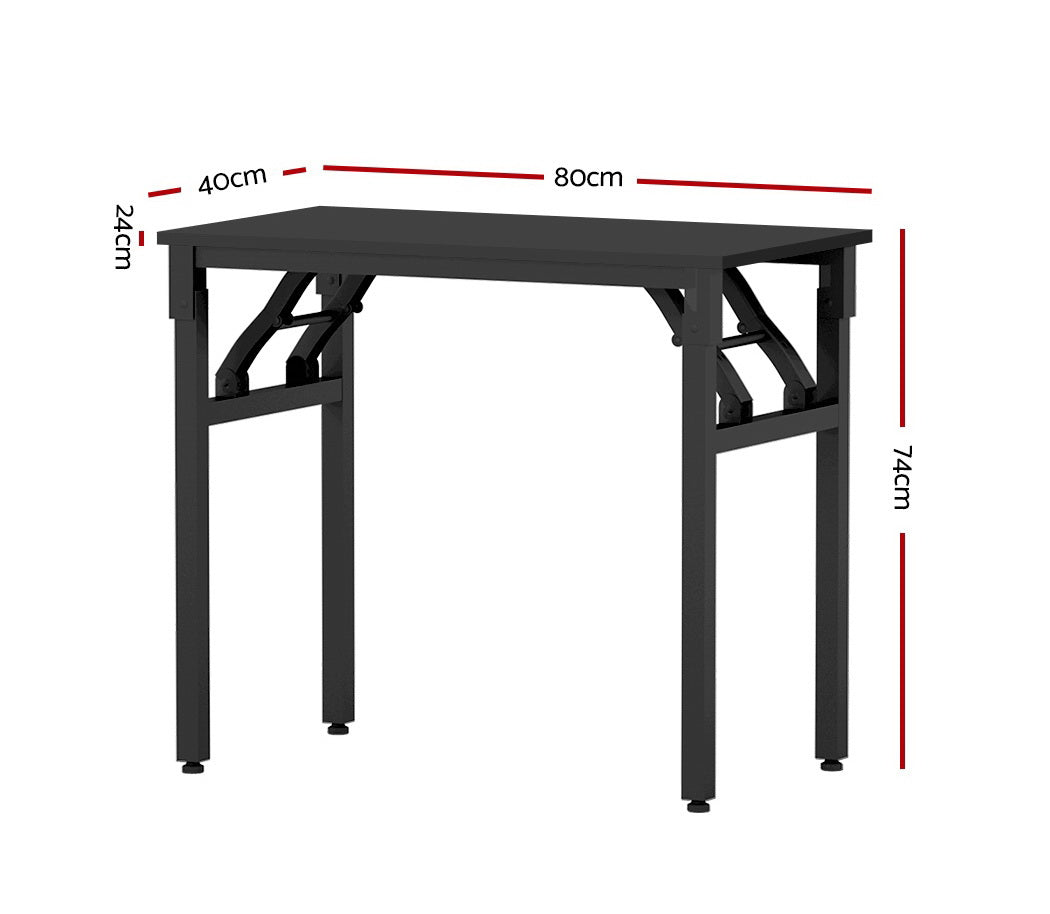 Artiss Computer Desk Foldable Balck 80CM-1