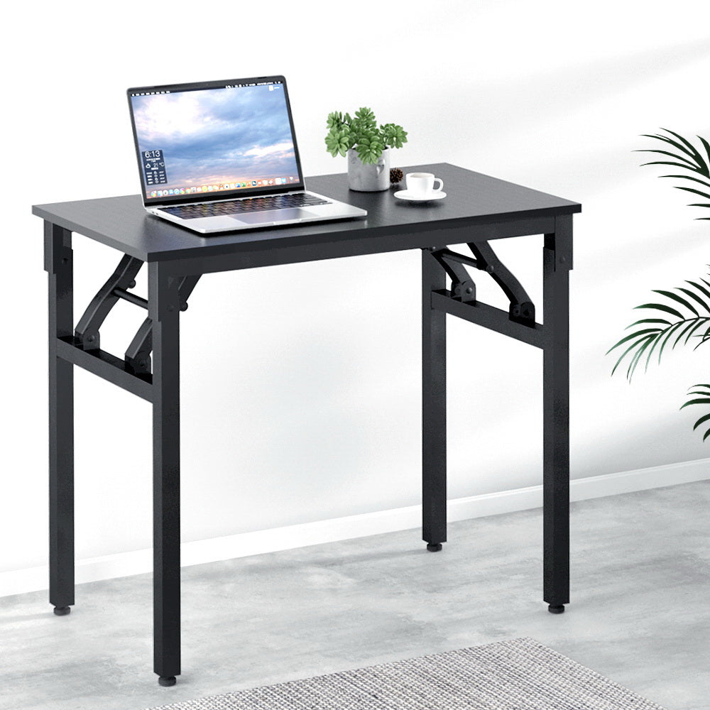 Artiss Computer Desk Foldable Balck 80CM-7