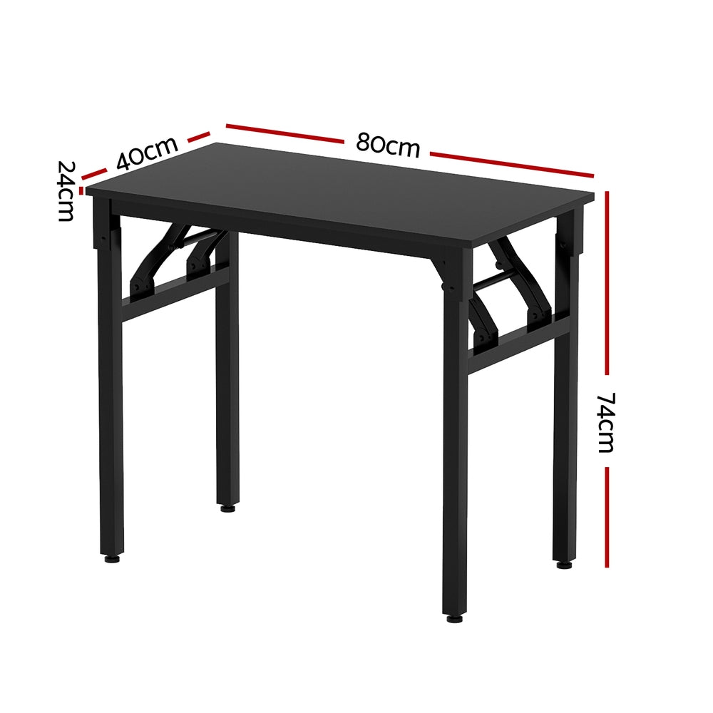 Artiss Computer Desk Foldable Balck 80CM-1
