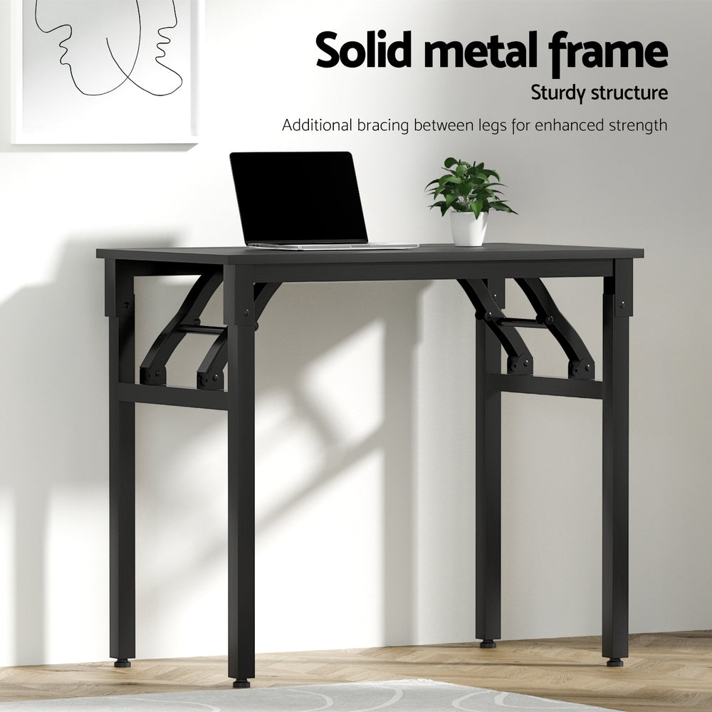 Artiss Computer Desk Foldable Balck 80CM-4