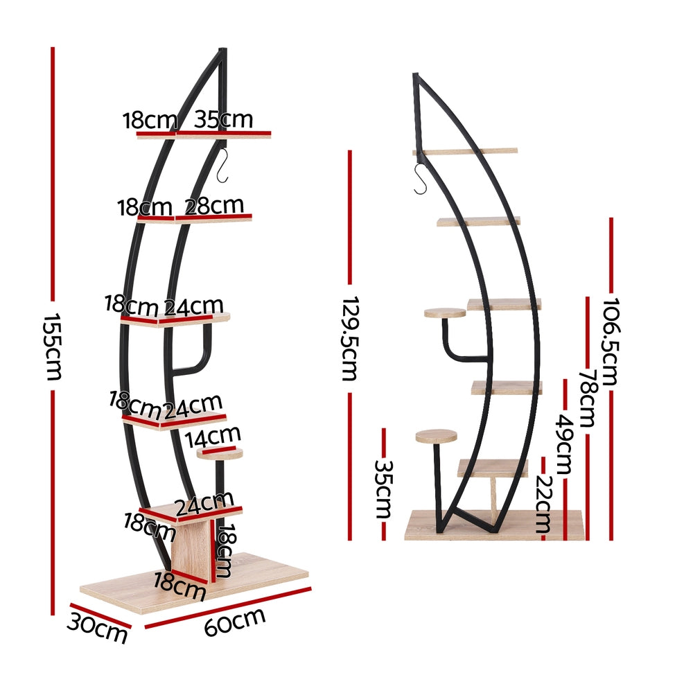 Artiss Plant Stand 6 Tier Ladder Corner Shelf-1