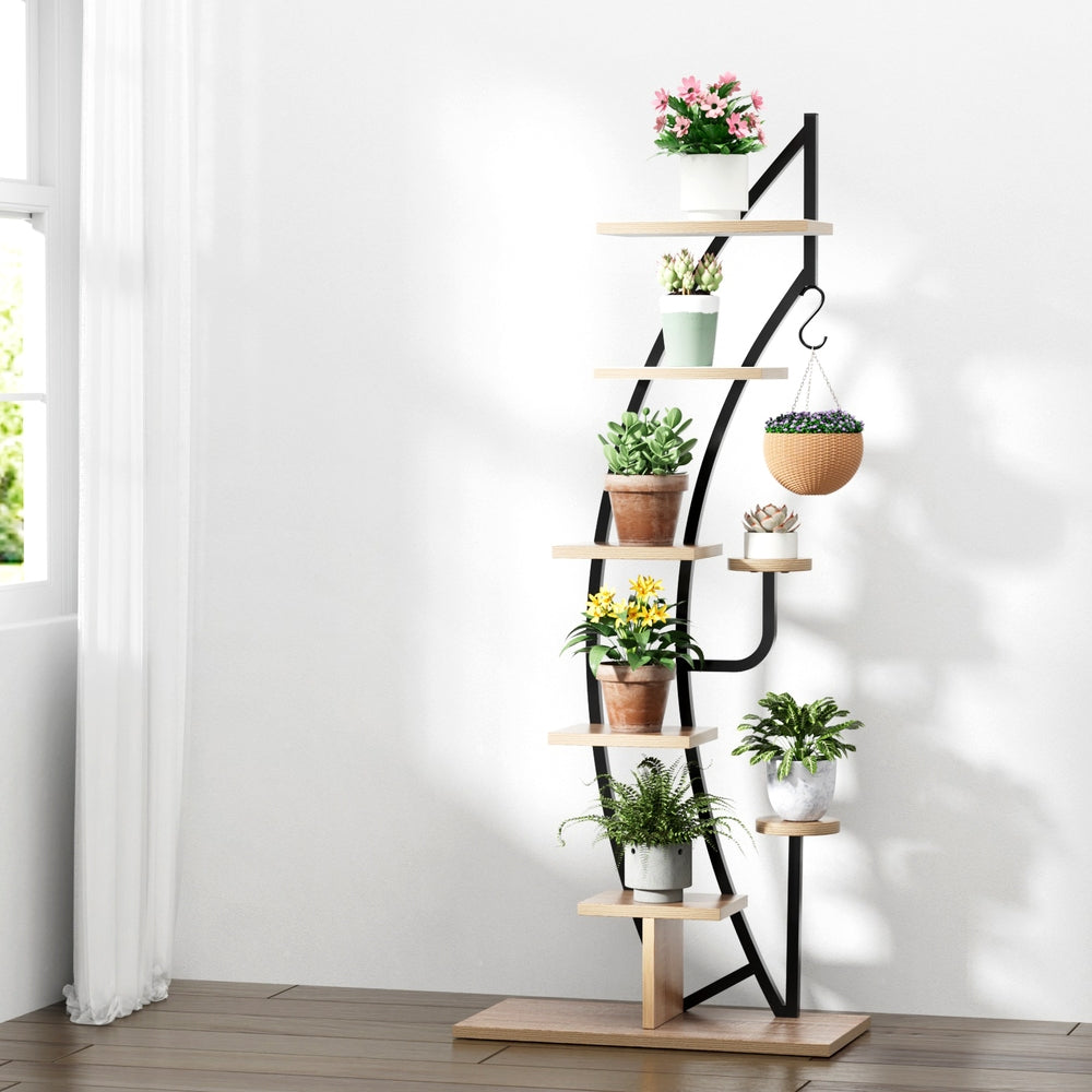 Artiss Plant Stand 6 Tier Ladder Corner Shelf-4