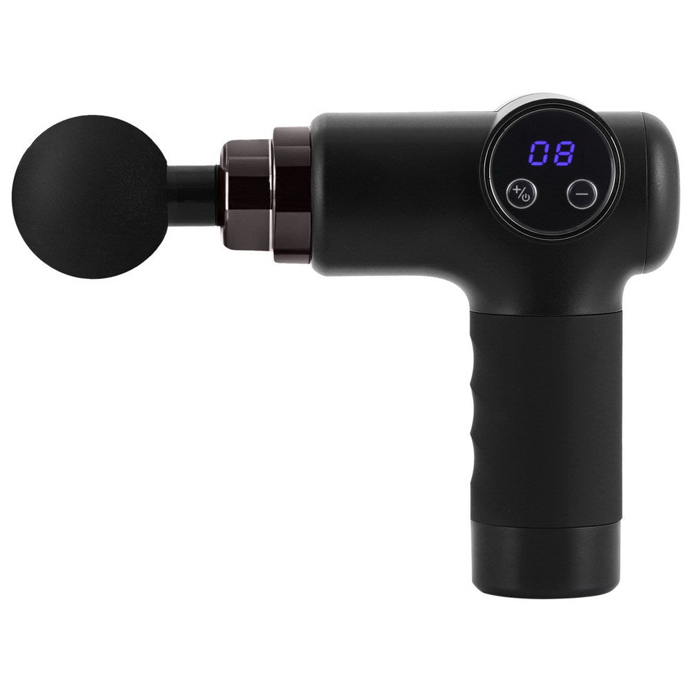 Everfit Massage Gun 8 Speed 4 Heads Vibration Muscle Massager Chargeable Black-2