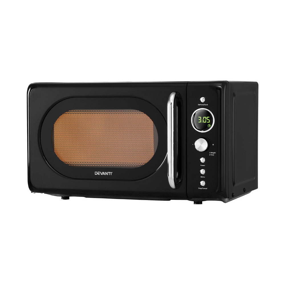 Devanti 20L Microwave Oven 700W Black-0