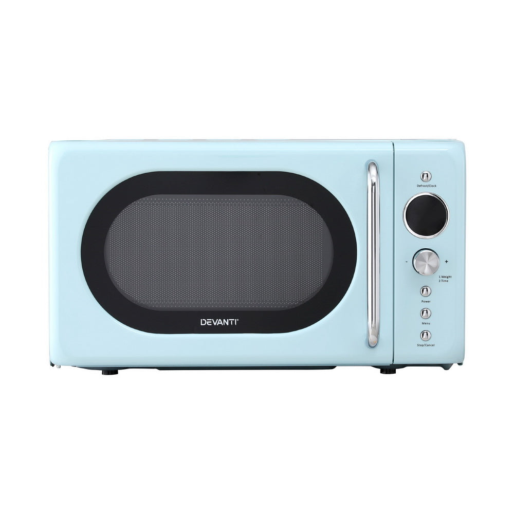 Devanti 20L Microwave Oven 800W Blue-2