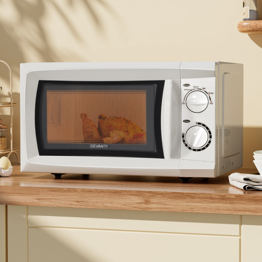 Devanti 20L Microwave Oven 800W White-6