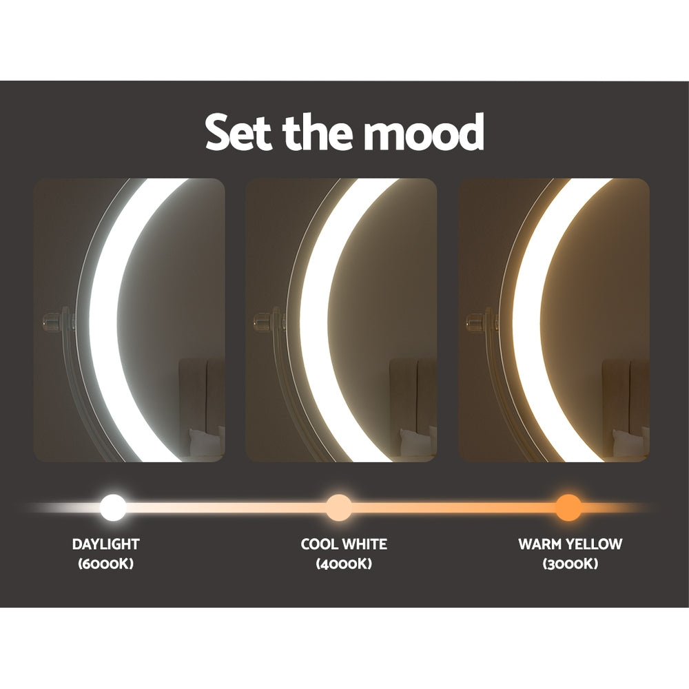 Embellir Extendable Makeup Mirror 10X Magnifying Double-Sided Bathroom Silver-4