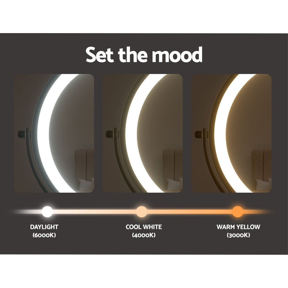 Embellir Extendable Makeup Mirror 10X Magnifying Double-Sided Bathroom Brown-4