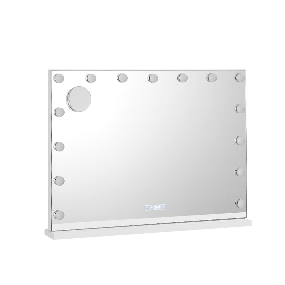Embellir Bluetooth Makeup Mirror 80x58cm Hollywood Vanity with LED Light Wall-6