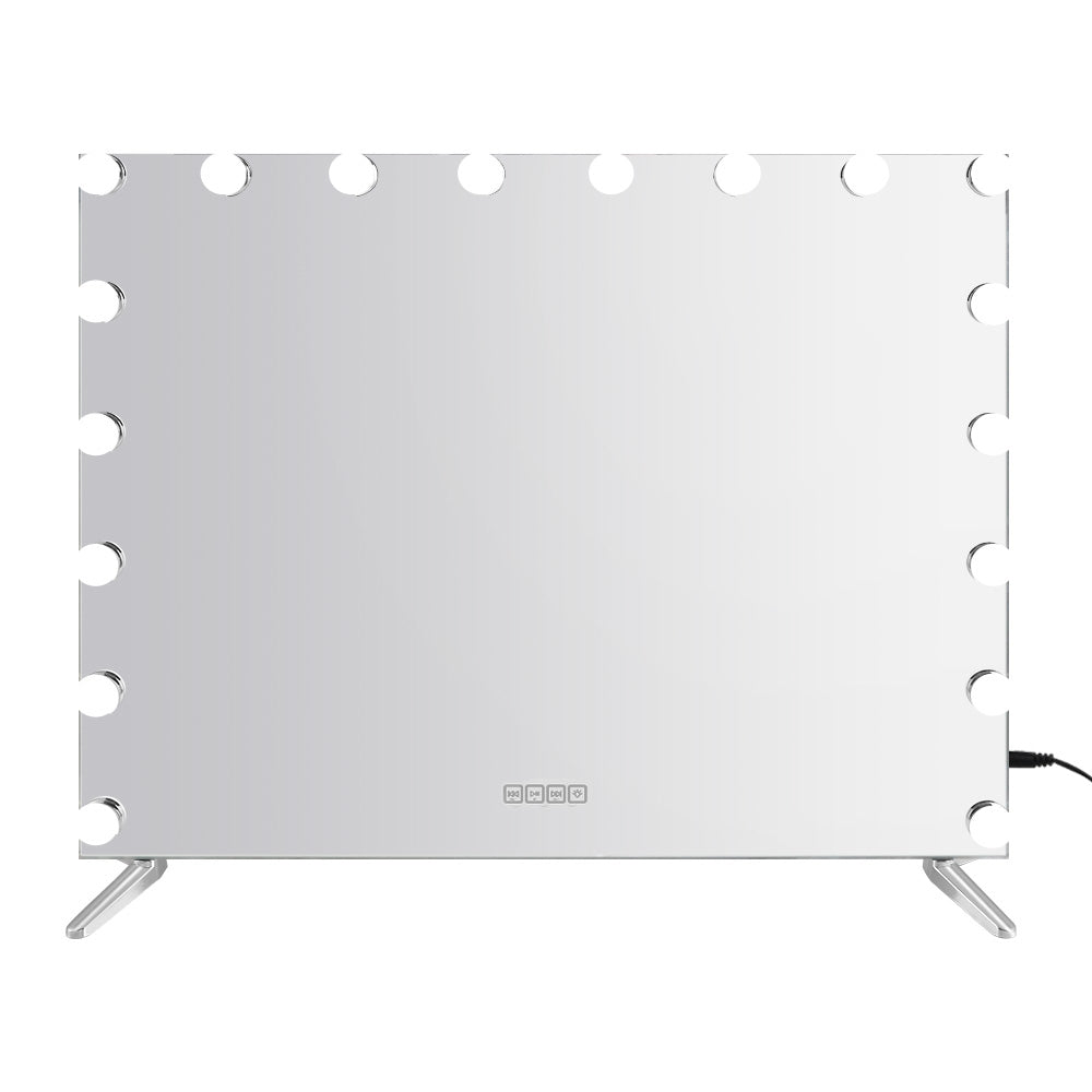 Embellir Bluetooth Makeup Mirror 80x65cm Hollywood Vanity with LED Light Wall-2