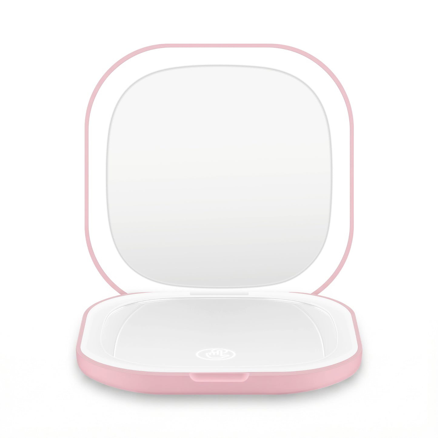 Embellir LED Compact Mirror Lighted Travel Makeup Mirror Pocket-Sized 1x 10x Magnification Square Pink-2