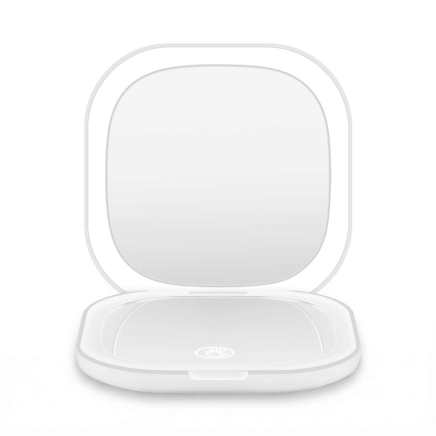Embellir LED Compact Mirror Lighted Travel Makeup Mirror Pocket-Sized 1x 10x Magnification Square White-2