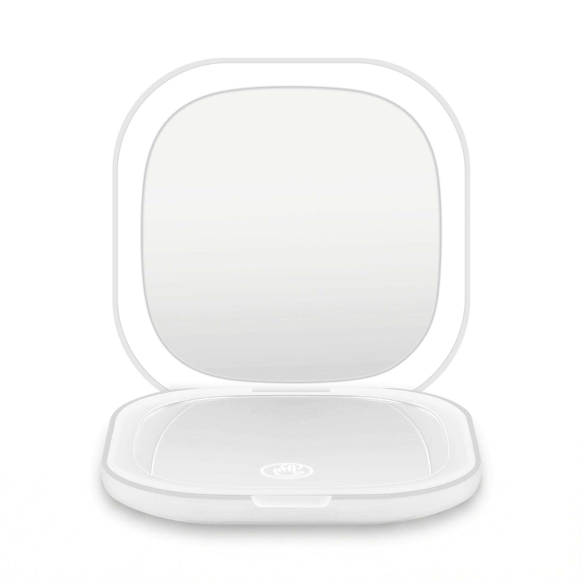 Embellir LED Compact Mirror Lighted Travel Makeup Mirror Pocket-Sized 1x 10x Magnification Square White-2
