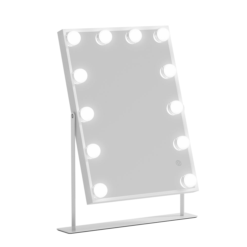 Embellir Bluetooth Makeup Mirror 30x40cm Hollywood Vanity with LED Light White-0