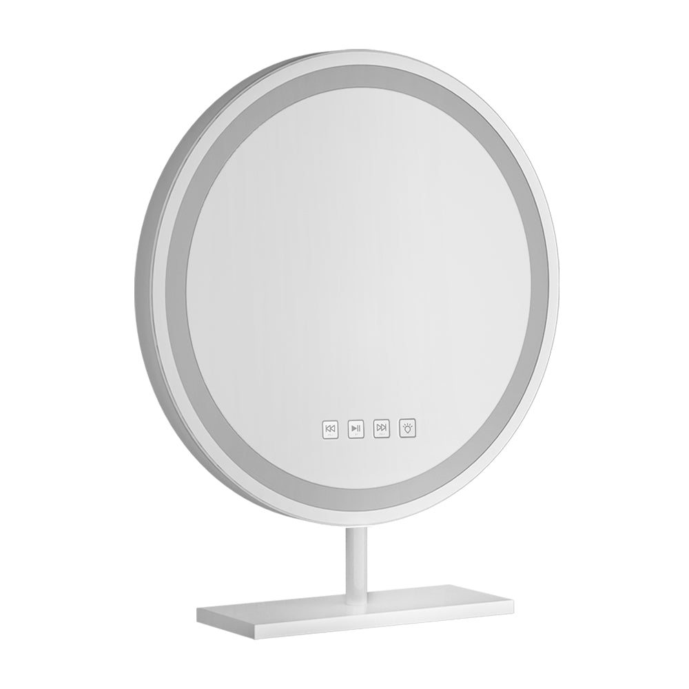 Embellir Makeup Mirror 40x40cm Hollywood Vanity with LED Light Tabletop Round-0