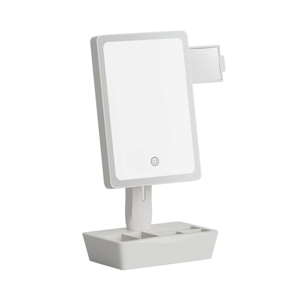 Embellir Makeup Mirror 10X Magnifying with LED light Storage Cosmetic Mirror-0