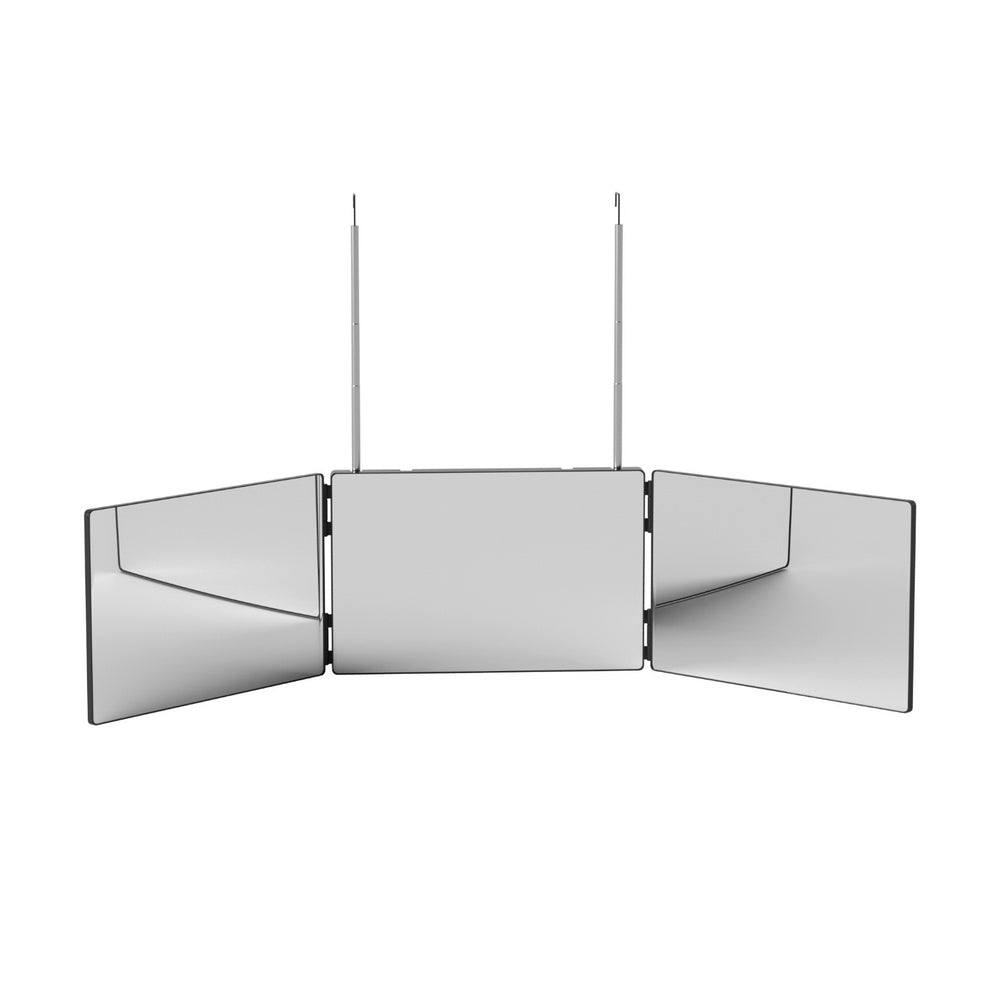 Embellir Trifold Mirror Makeup Portable with Height Adjustable 3 Way Telescoping Hook Hair Cutting Styling-2