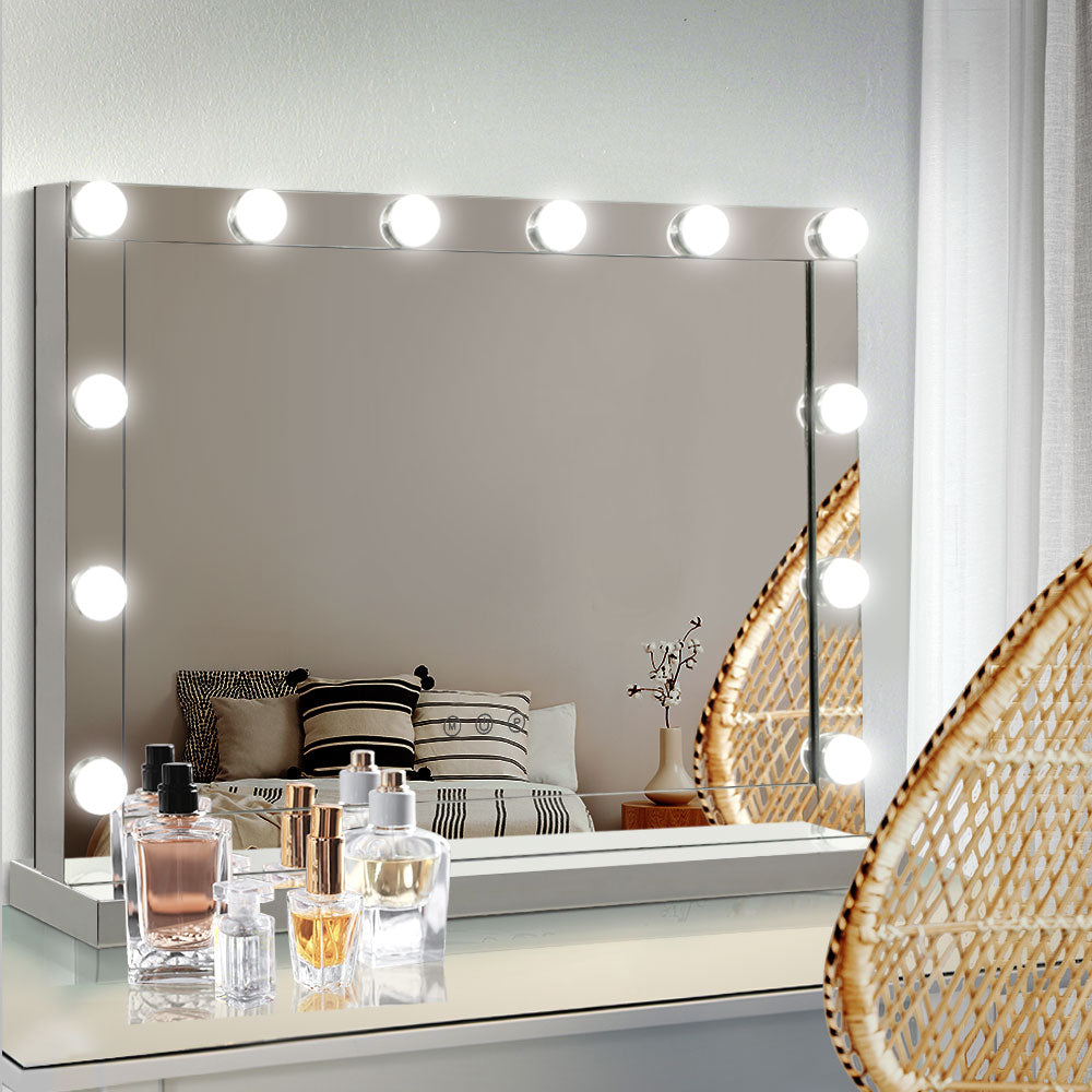 Embellir Makeup Mirror Hollywood with Light Frame Vanity Dimmable Wall 12 LED-6