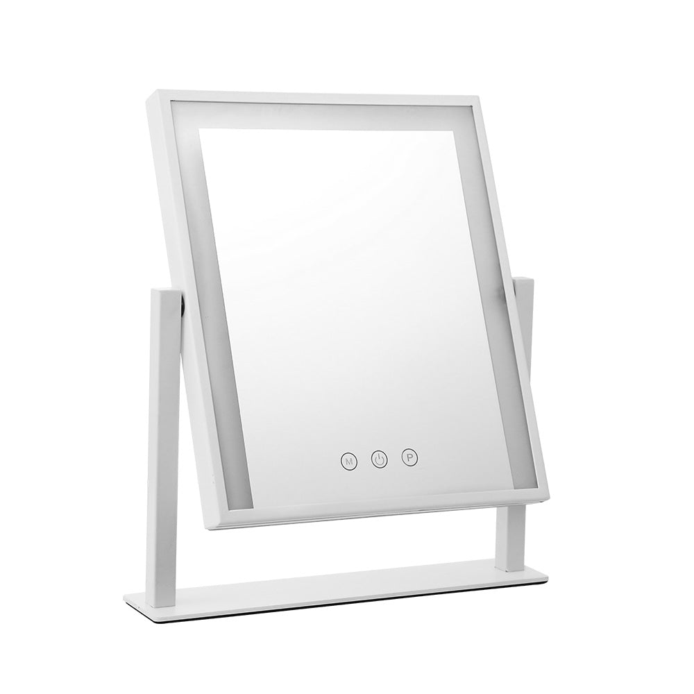 Embellir Makeup Mirror 30x40cm Hollywood Vanity with LED Light Rotation White-0