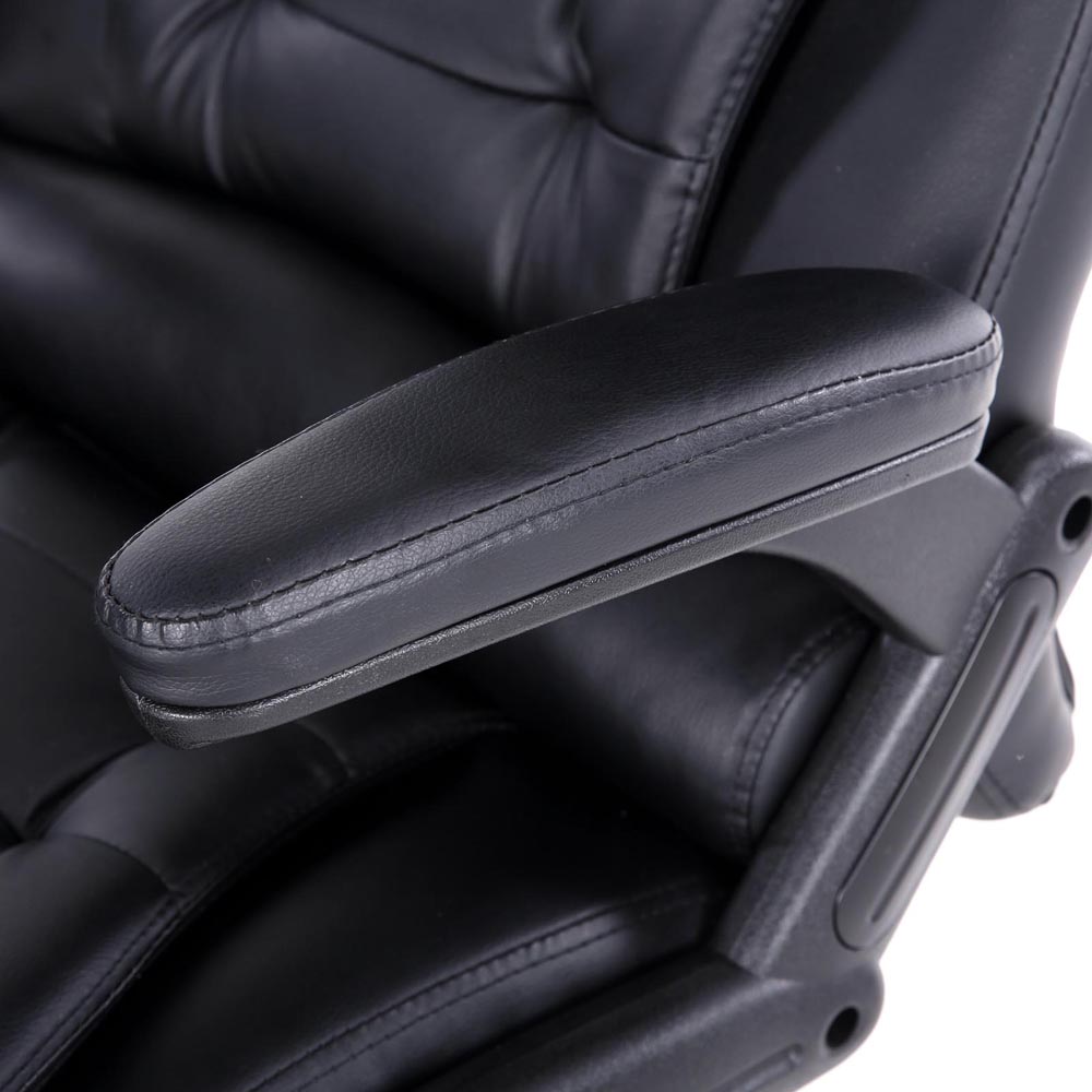 Artiss 8 Point Massage Office Chair Heated Seat Recliner PU Black-6