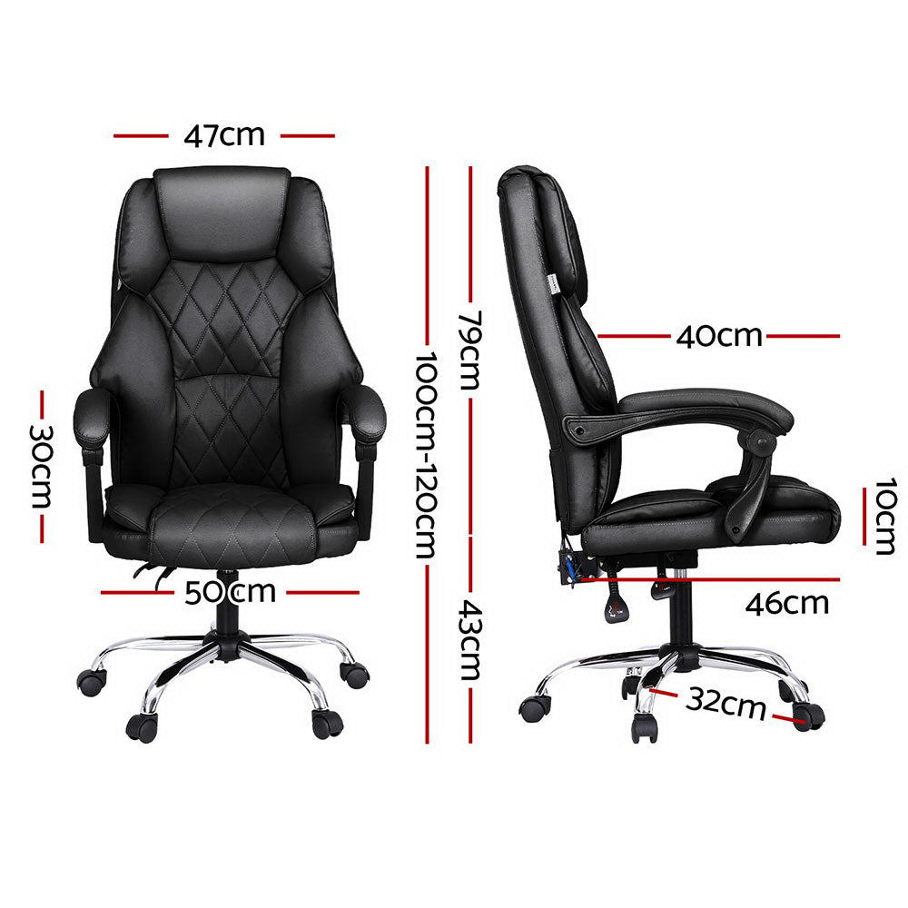 Artiss Massage Office Chair Computer Chairs High Back-1