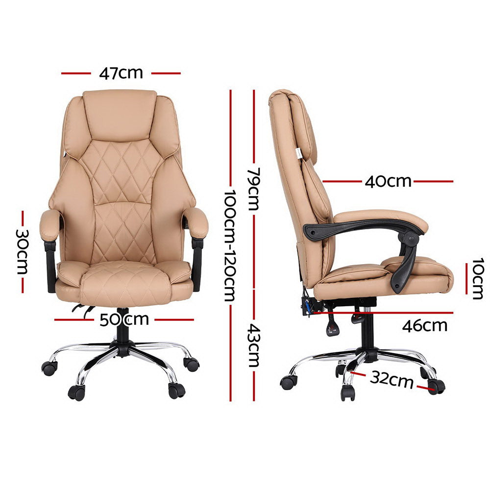 Artiss Massage Office Chair Computer Chairs High Back-1