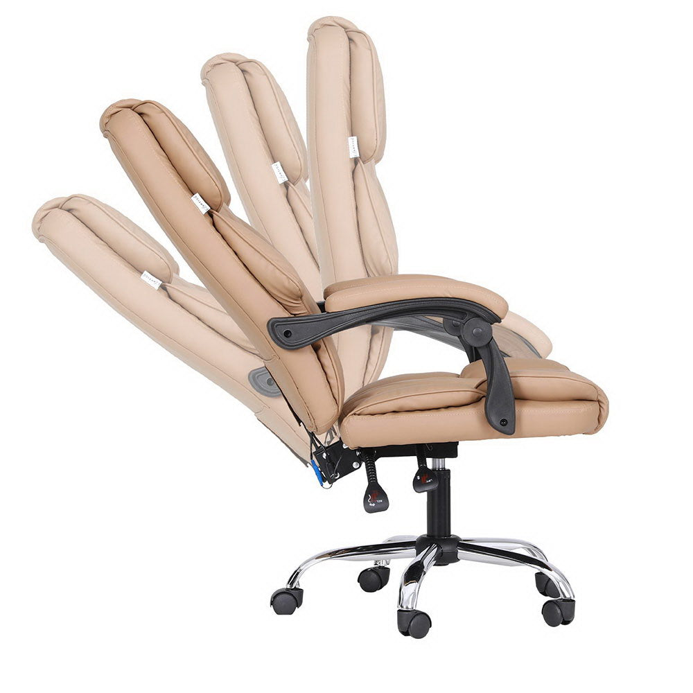 Artiss Massage Office Chair Computer Chairs High Back-4