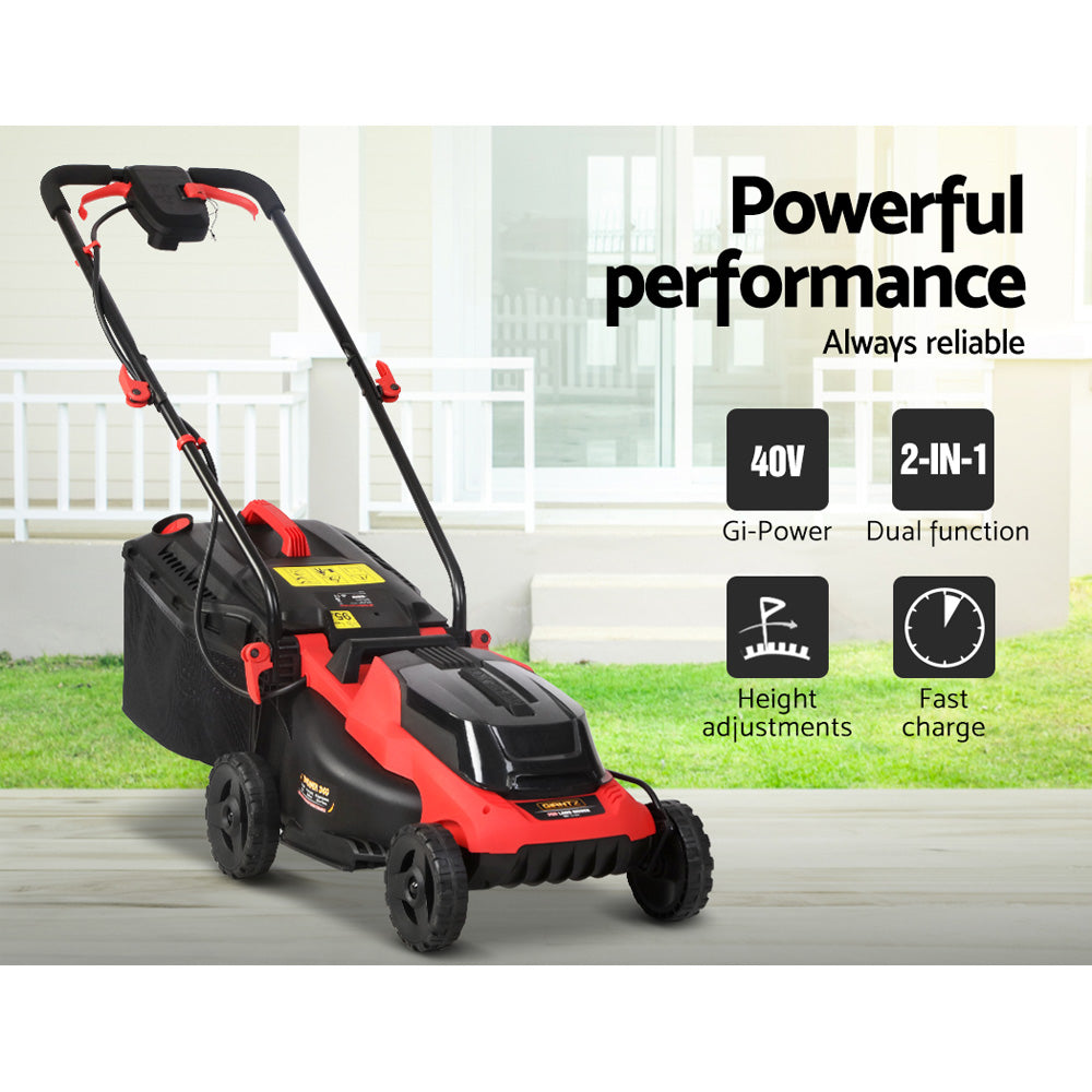 Giantz Lawn Mower Cordless 40V Battery Electric Lawnmower 34cm Width-3