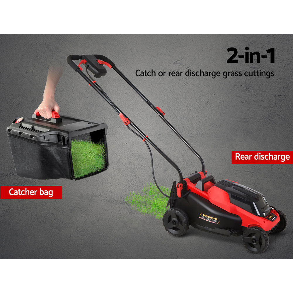 Giantz Lawn Mower Cordless 40V Battery Electric Lawnmower 34cm Width-5