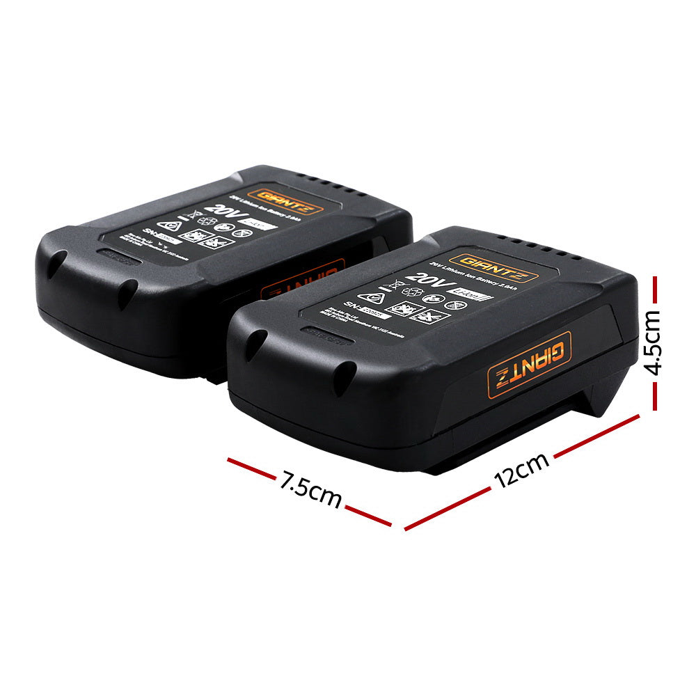 Giantz Lawn Mower 40V Battery Only Cordless 20V x2 Fits LI37-1