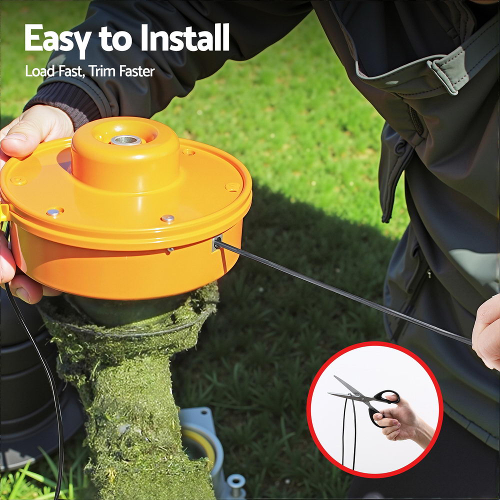 Giantz 100M Whipper Snipper Trimmer Line 3.0mm Star Nylon String Cord Black-4