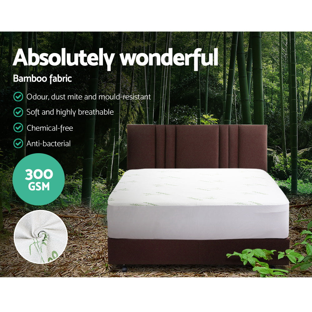 Giselle Bedding Mattress Protector Bamboo Double-3