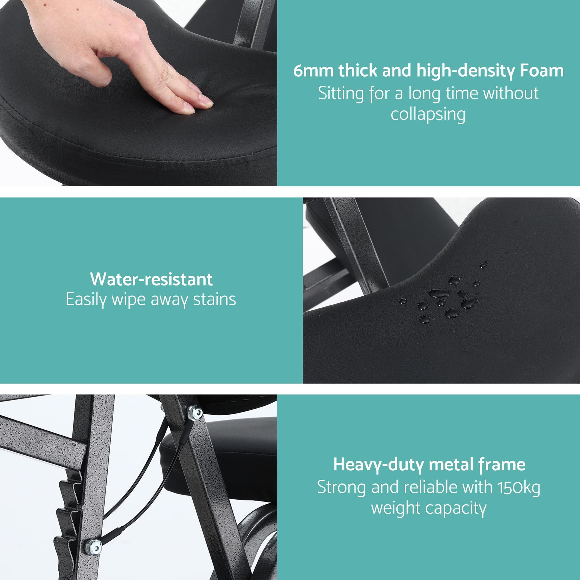 Zenses Portable Massage Chair Lightweight Folding Tattoo Lash Beauty Bed-8