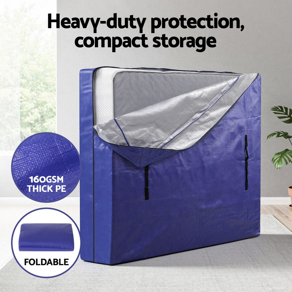 Atirss Mattress Bag Easy Moving Waterproof Storage Dust Cover Protector King-4