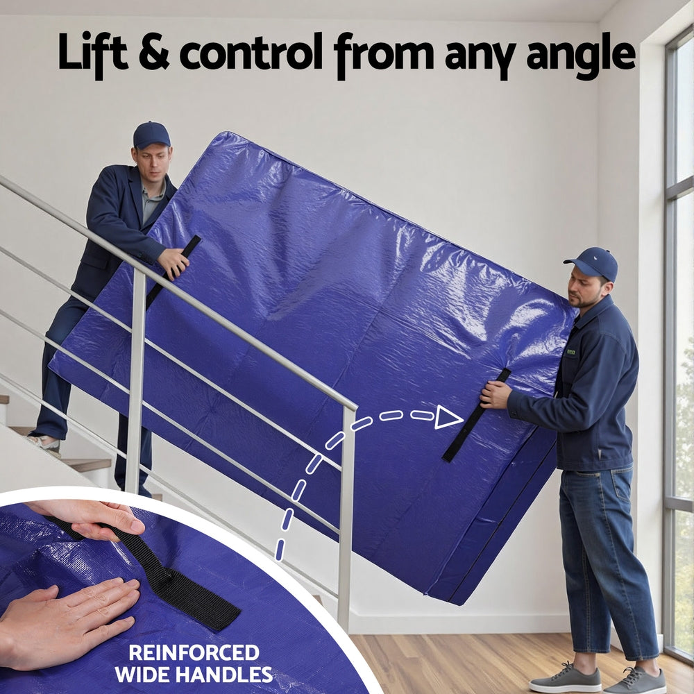 Atirss Mattress Bag Easy Moving Waterproof Storage Dust Cover Protector Queen-5