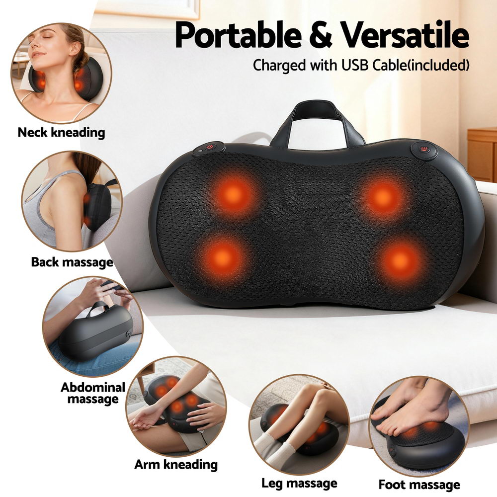 Livemor Neck Massager With Heat Kneading Back Massager-3