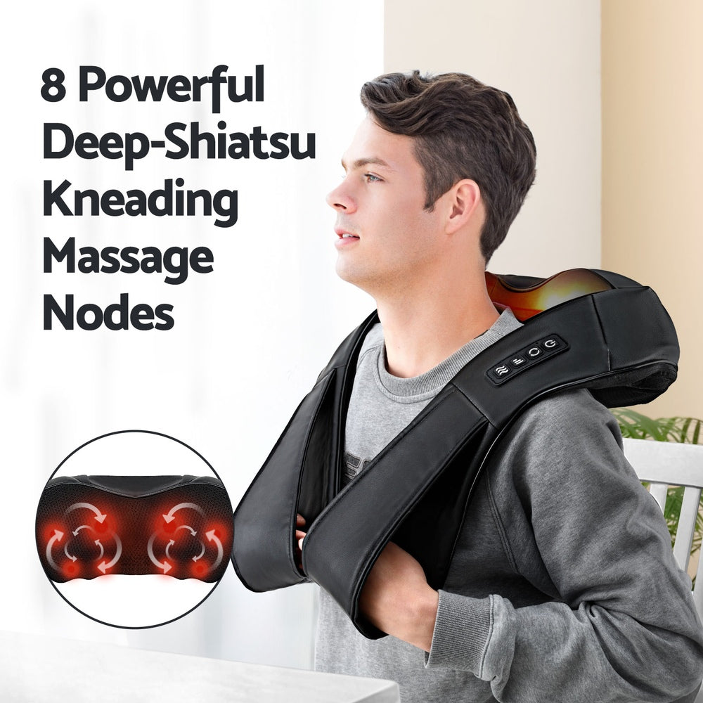 Livemor 8 Massage Nodes Neck Massager Heated-3