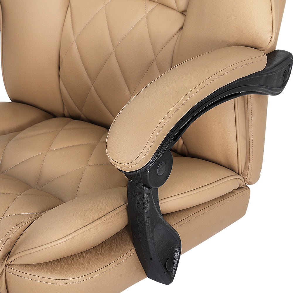 Artiss Executive Office Chair Leather Recliner Espresso-3