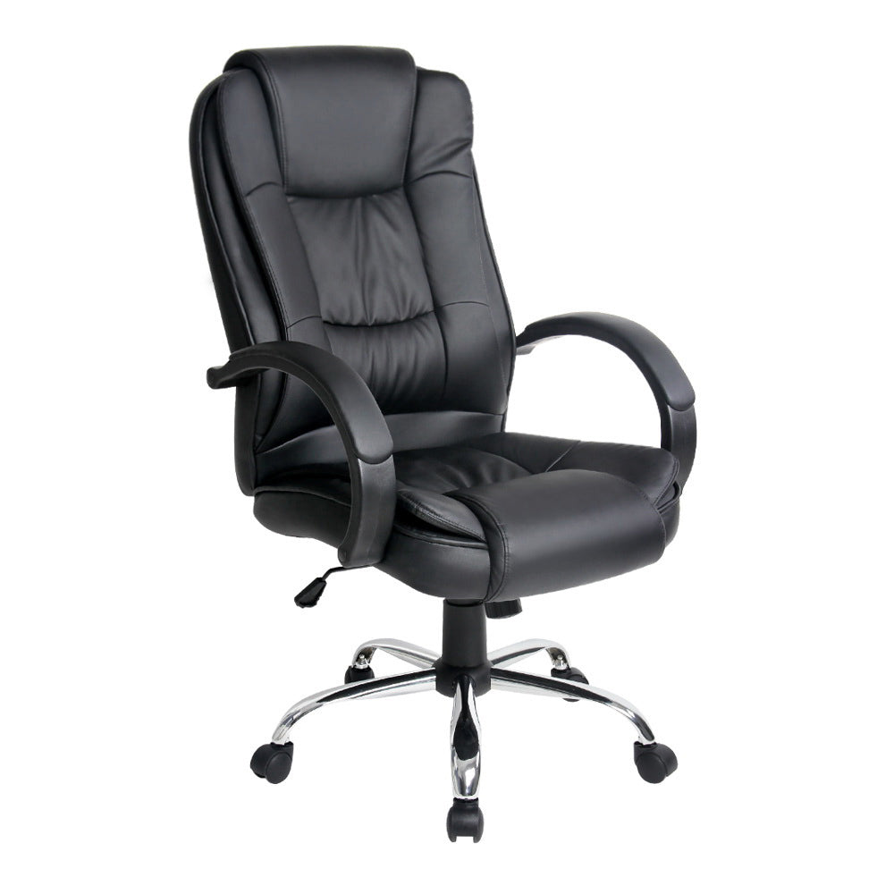 Artiss Executive Office Chair Leather Tilt Black-0